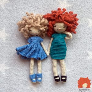 SÓLO EN ESPAÑOL. Combo de patrones amigurumi. Muñeca Mia y muñeca Francesca.