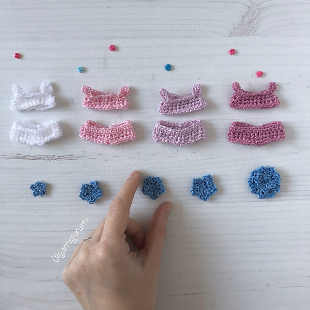 How to crochet a cute panties for amigurumi dolls - Handmade-happy