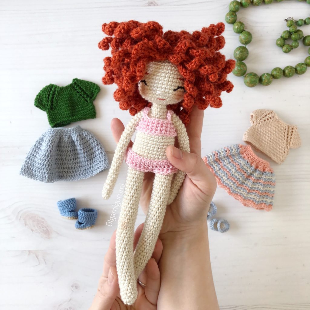 Crochet 18 Inch Doll Simple Panties Pattern KC0245, Beginner Skill
