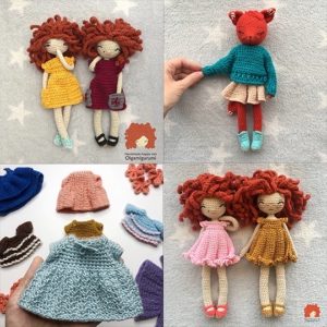 Combo de 12 Patrones. Patrones de Ganchillo de Ropa de Muñecas.