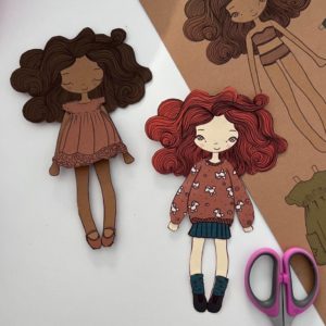 Munecas de papel recortables imprimibles Olgamigurumi